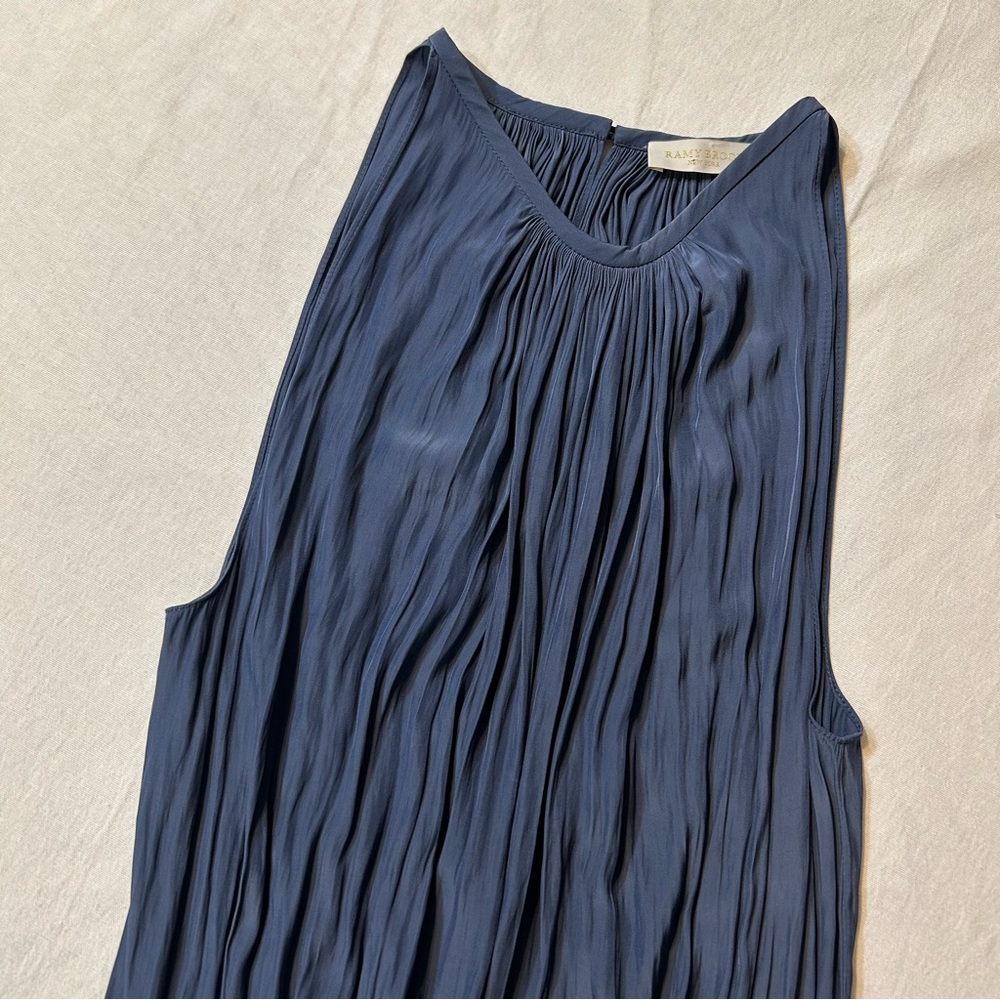 RAMY BROOK// Paris High Neck Mini Dress in Navy - Picture 3 of 5